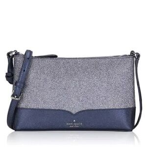 kate spade NWOT $179 MSRP Lola Glitter Crossbody Bag in Dusk Navy